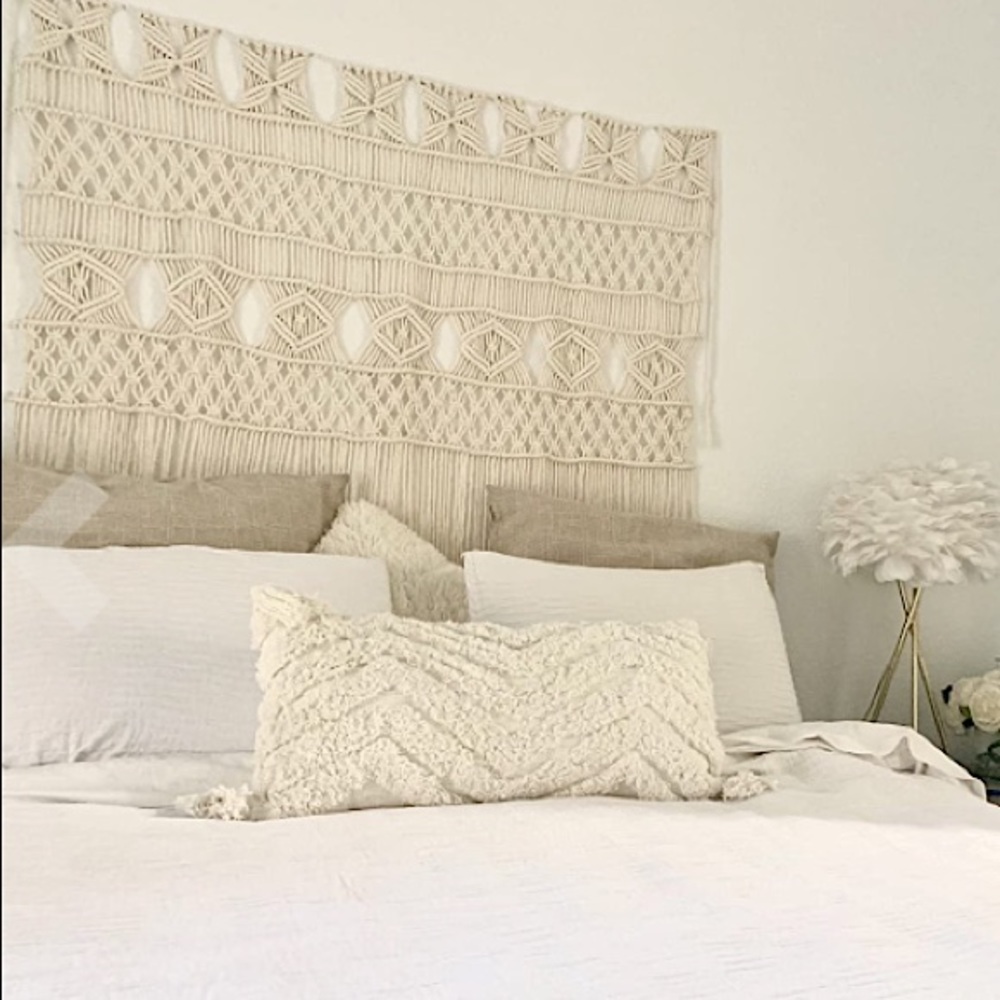 Handmade Bohemian Braided Macrame Indie Dorm/Living Room/Wall/Bedroom Decor - Picture 7 of 8